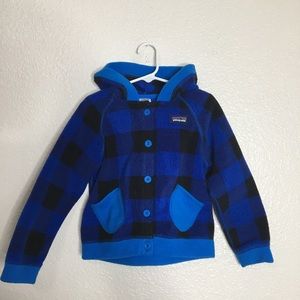 Patagonia Blue Buffalo Plaid Fleece Jacket 5